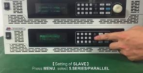 APM DC Source Master and Slave Operation and Cable Connection Series Mode
