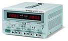 The GPC-Series are triple output, 195 to 375W, linear DC power supplies. Channel 1 and 2 are fully adjustable (model dependant) and Channel 3 is fixed at 5V/3A with ripple and noise at less than 2mVrms. Overload and reverse polarity protection keep GPC-Series and its loads safe from unexpected conditions.The GPC-3030DQ contains a temperature controlled cooling fan for thermal protection.The GPC features continuous or dynamic internal load selection and serial or parallel tracking for application flexibility.The GPC-Series is an ideal solution for inexpensive bench-top applications requiring low noise and multiple outputs.
