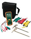 Includes all hardware necessary to measure earth ground in 3 ranges from 20 to 2000Ohm