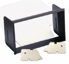 This bezel kit provides an attractive appearance for Wide-Vue analog panel meters. Die cast with a black satin finish, bezel kits are designed for behind panel mounting and can accommodate a panel thickness from 1/8" to 3/16". All required mounting hardware is included.