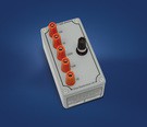A compact 5 fixed value resistance box designed for industrial, general laboratory, and education requirements.

Housed in a robust case the 1068 is easily portable and takes up minimal bench space. Being a low cost and simple operation instrument it is a popular model for physics and electronics laboratories in universities and schools.  