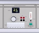 The 7085 is a temperature distribution panel module that switches 7 thermocouple inputs and 1 RTD reference to a common output. To simplify thermocouple calibration the Cold Junction Compensation (CJC) temperature is displayed in clear easy-to-read digits on an LCD colour display. 