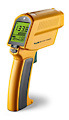 Fluke 574NI Digital Infrared Thermometer with 100-point data logging includes software for graphing and analysis for follow-up reporting and documentation.