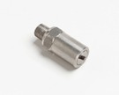 The Fluke 700PRV-1 consists of a relief valve settable from 725 to 5800 PSI (50 to 200 bar) to be used with the 700HTP-1 Hydraulic Test Pump. The 1/8” NPT male thread to fits directly into the Fluke 700HTP-1 pressure pump.