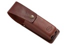 Oiled genuine top grain cowhide
Oil tanned for long life
Rugged construction with heavy duty stitching and reinforced rivets
Large tool belt loop and top flap to secure tester
Holds Fluke electrical testers
One year warranty