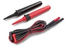 SureGrip Fused Test Probe and Test Lead set with built-in replaceable fuses for additional measurement protection.

If the probe fuse does blow, these fused test probes will still allow the meter to indicate live voltage, helping to prevent a possible misreading of no voltage present. These modular probes ship with the Fluke TL224 silicone test leads. Rated to CAT III 1000 V, these probes have removable tip guards for reduced probe tip exposure.