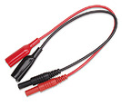 Test Leads with Alligator Clips Set of two Banana Jack test leads with standard alligator clips with vinyl sleeves