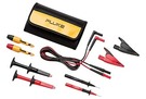 Complete set of test and measurement accessories designed especially for automotive specialists. Use the sharp stainless steel probes to contact the wire conductor or pinpoint tests on a circuit or relay, and the large jaw alligator clips to get a good ground on the engine or to connect to the battery terminals. An extra long set of alligator clips easily grip to the alternator BAT terminal or the S terminals. The set comes with silicone test leads and a case to keep it organized.