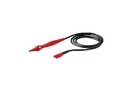Slim probe with test button keeps your eyes on the panel while probing hard to reach points.