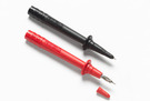 One pair (red, black)
Tips include banana-style spring contacts with nickel-plated brass ends
CAT II 1000V, 10 A rating
CAT III 1000 V rating only with protective cap
One year warranty
